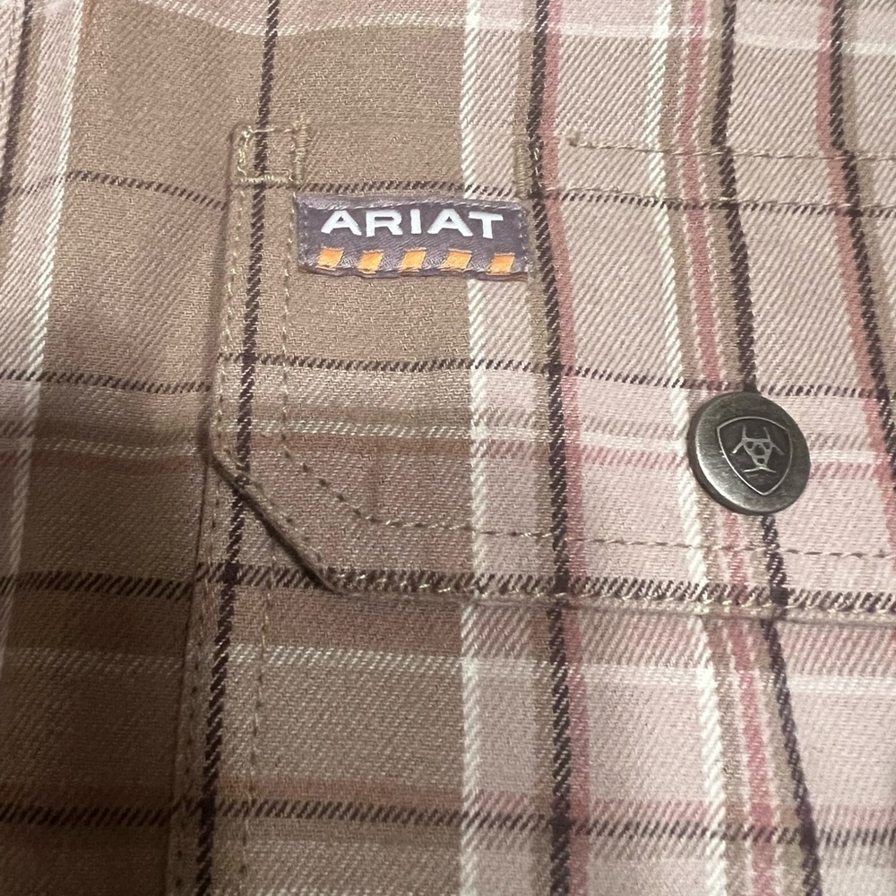 Ariat Rebar Women's Fossil Plaid Size 2XL Quilt Lined Shacket Hoodie MSRP $169 - Picture 4 of 10